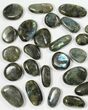 Lot: Polished Labradorite Pebbles - kg ( lbs) #90542-2